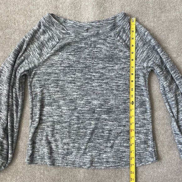 Lou & Grey Sweatshirt Womens XS Grey Terry Pullover Comfort Lounge Sweater - Picture 8 of 8